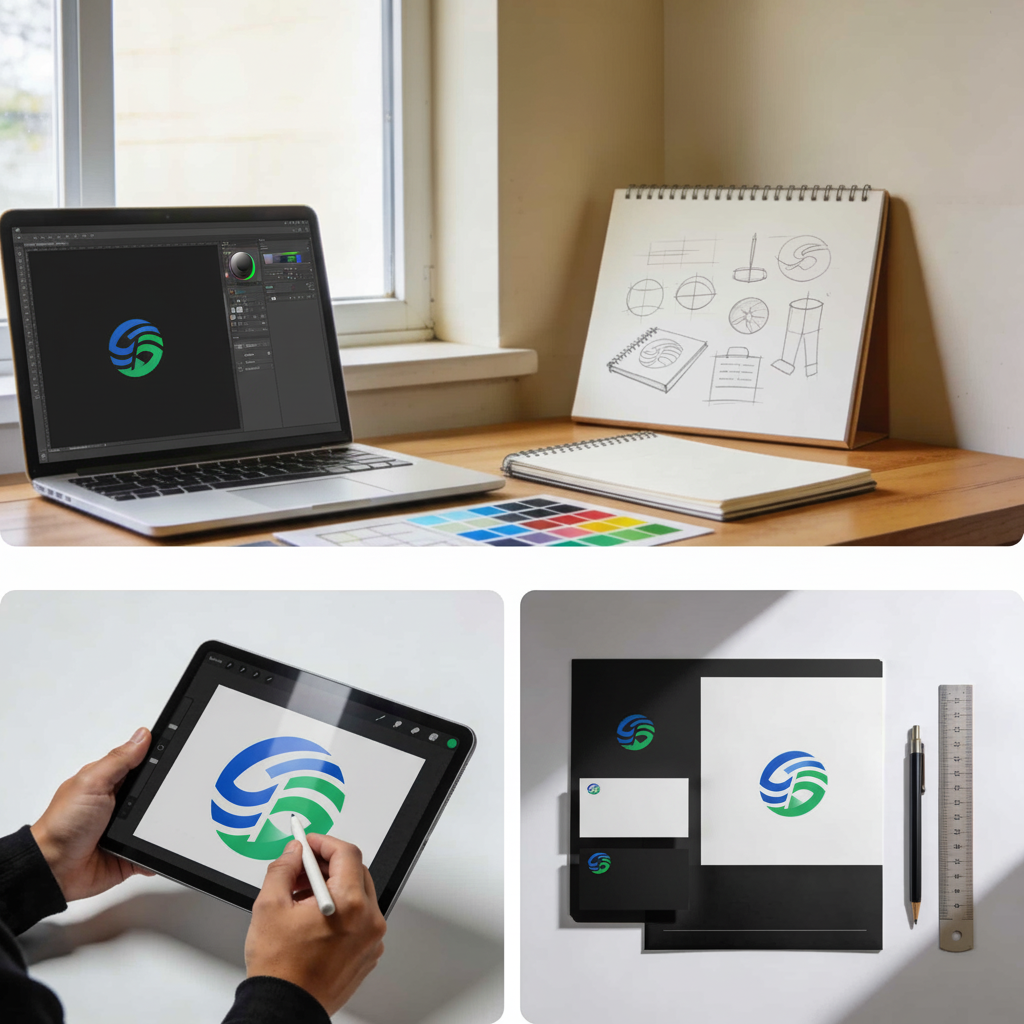 Gestaltung, Farbflächen und grafische Entwürfe